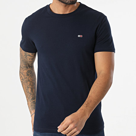 Tommy Jeans - Lot De 2 Tee Shirts Jersey 0687 Bleu Clair Bleu Marine