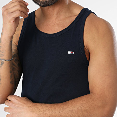 Tommy Jeans - Camiseta de tirantes Slim Essential Tank 0336 Azul marino