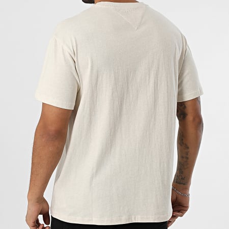 Tommy Jeans - Camiseta Melange Big Flag 0345 Beige