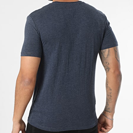 Tommy Jeans - Tee Shirt Slim Jaspe 2.0 0363 Bleu Marine Chiné