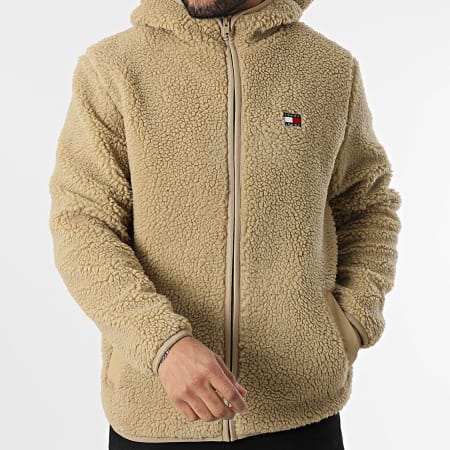 Tommy Hilfiger Sherpa Sherpa Zip Thru Hoodie Hilfiger Teddy Tommy