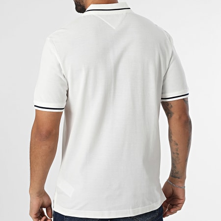 Tommy Jeans - Polo Manches Courtes Tipped 0745 Blanc