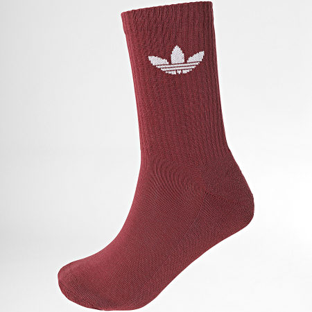 Adidas Originals Confezione da 6 paia di calzini Trefoil JI9504 Bianco Verde Blu Bordeaux Ryses