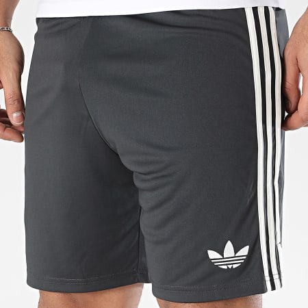 Adidas Originals - Manchester United Striped Jogging Shorts IY7807 Charcoal  Grey - Ryses