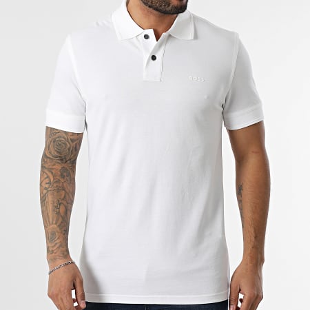 BOSS - Polo de manga corta Prime 50507813 Blanco