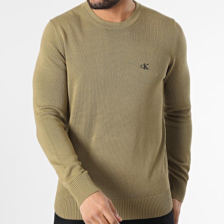 Calvin Klein - Pull 6745 Vert Kaki