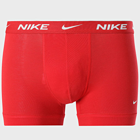 Nike - Lot De 3 Boxers KE1008 Noir Rouge Orange