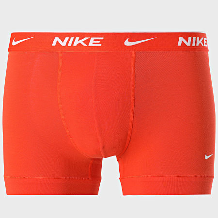 Nike - Lot De 3 Boxers KE1008 Noir Rouge Orange