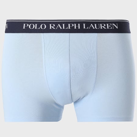 Polo Ralph Lauren - Lot De 5 Boxers Blanc Vert Lilas Bleu Clair Bleu Marine