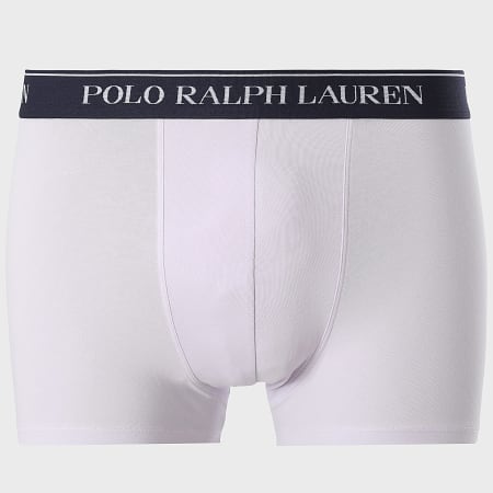 Polo Ralph Lauren - Lot De 5 Boxers Blanc Vert Lilas Bleu Clair Bleu Marine