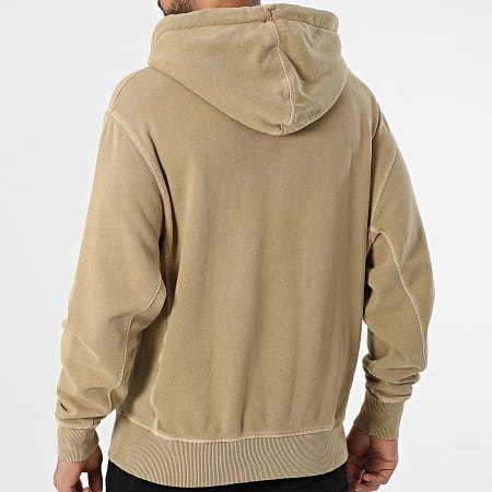 Tommy Jeans - Sweat Capuche Label 0639 Beige Foncé