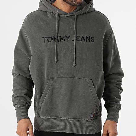 Tommy Jeans - Etiqueta 0639 Sudadera con capucha Gris antracita