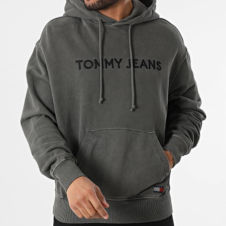 Tommy Jeans - Etiqueta 0639 Sudadera con capucha Gris antracita
