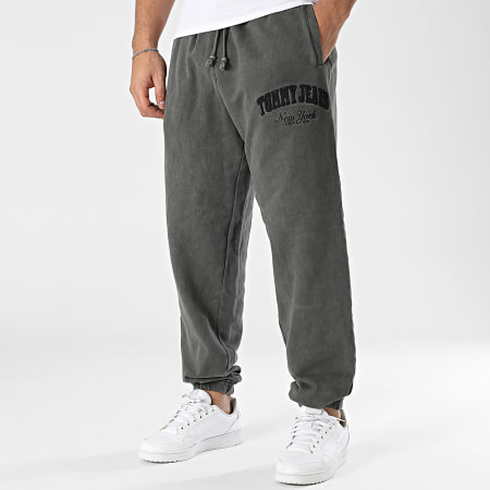 Tommy Jeans - Pantalon Jogging Relaxed Vintage Varsity 0279 Gris Anthracite