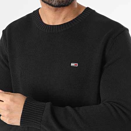 Tommy Jeans - Pull Slim Essentials 8370 Noir