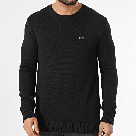 Tommy Jeans - Pull Slim Essentials 8370 Noir