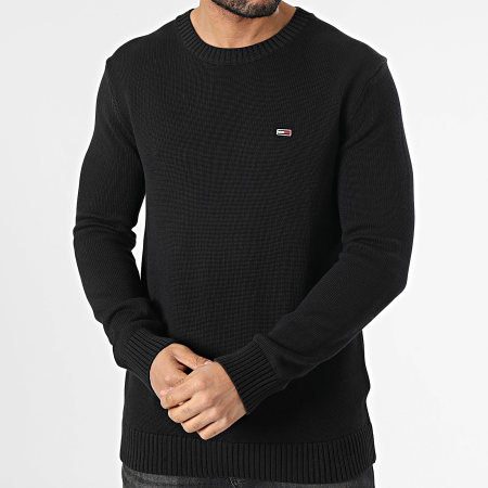 Tommy Jeans - Pull Slim Essentials 8370 Noir