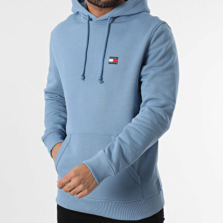 Tommy Jeans - Sweat Capuche Badge 0258 Bleu Clair