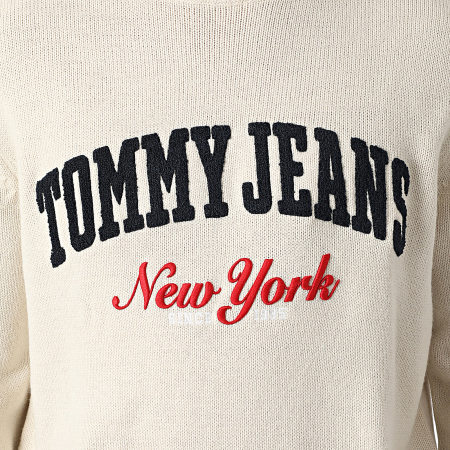 Tommy Jeans - Pull Varsity 1114 Beige