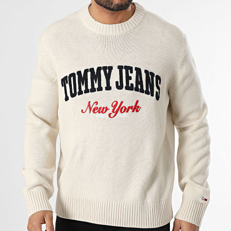 Tommy Jeans - Pull Varsity 1114 Beige
