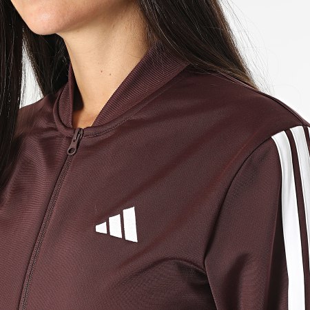 Adidas Sportswear - Ensemble De Survetement A Bandes Femme 3 Stripes JD2683 Bordeaux