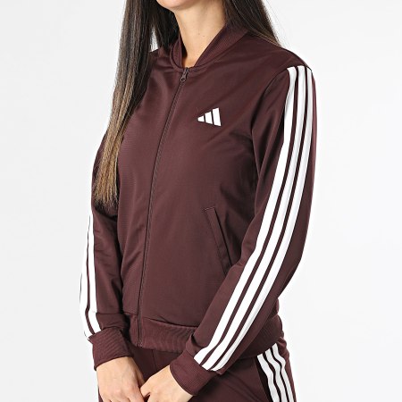 Adidas Sportswear - Ensemble De Survetement A Bandes Femme 3 Stripes JD2683 Bordeaux