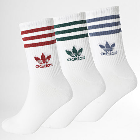 Adidas Originals - Lot De 3 Paires De Chaussettes Crew JI9471 Blanc