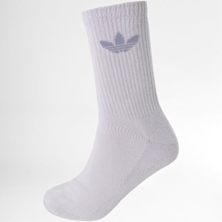 Adidas Originals Confezione da 6 paia di calzini Trefoil JI9505 Giallo Rosa Verde Blu Arancione Viola Ryses