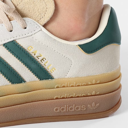 Adidas Originals - Baskets Femme Gazelle Bold W ID7056 Cream White Collegiate Green Magic Beige