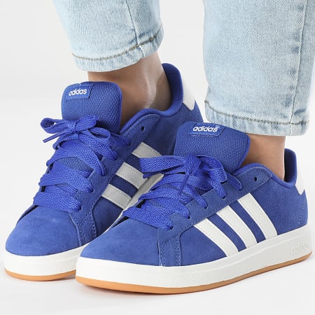 Adidas Performance - Zapatillas Mujer Grand Court 00s K JP5894 Semi Lucid Off White Gum