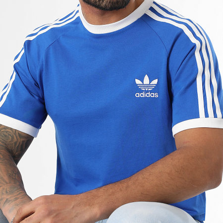 Camiseta adidas 3 rayas azul hot sale