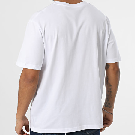 Luxury Lovers - Camiseta Oversize Grande Bordado Rosas Blanco