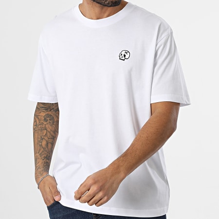 Luxury Lovers - Tee Shirt Oversize Large Bordado Calavera Blanco