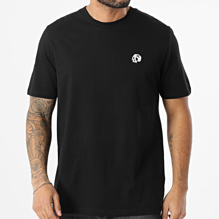 Luxury Lovers - Tee Shirt Oversize Large Bordado Calavera Negro