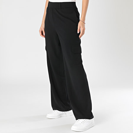 Only - Pantalon Cargo Femme Sania Noir