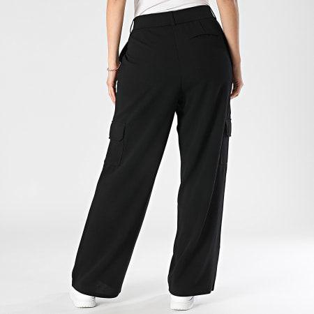 Only - Pantalon Cargo Femme Sania Noir