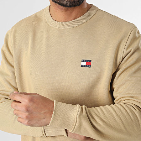 Tommy Jeans - Sweat Crewneck Badge 0660 Camel