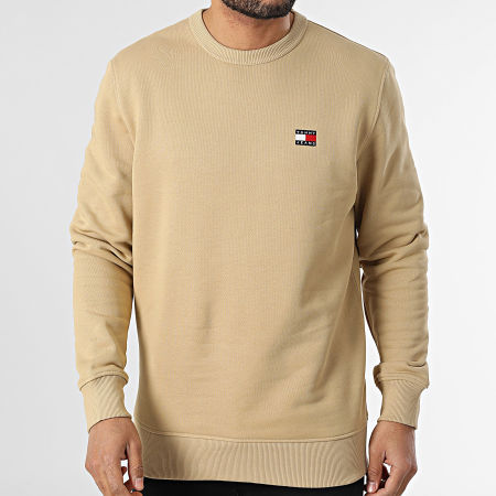 Tommy Jeans - Sweat Crewneck Badge 0660 Camel