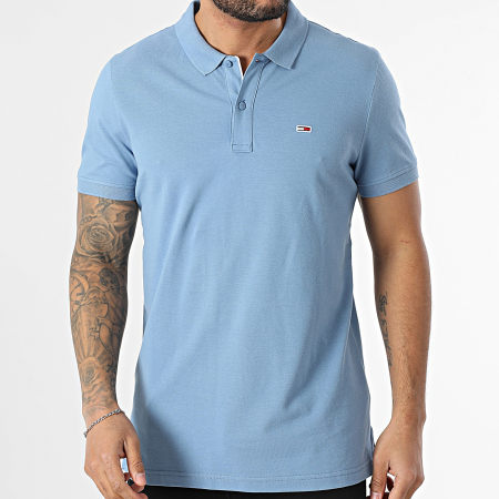 Tommy Jeans - Polo Manga Corta Slim 8312 Azul