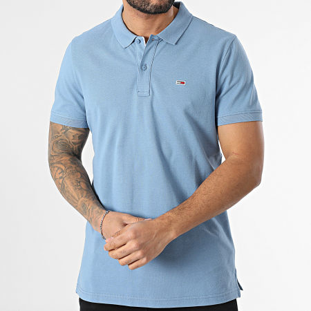 Tommy Jeans - Polo Manga Corta Slim 8312 Azul