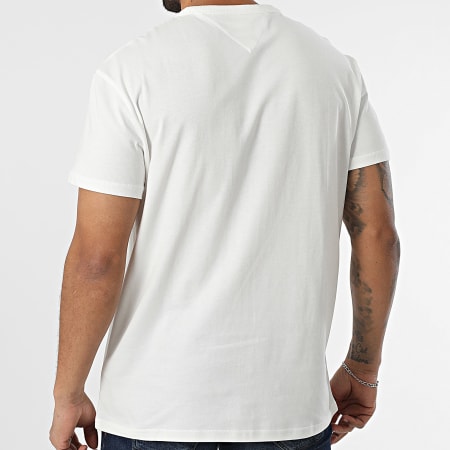 Tommy Jeans - Tee Shirt Tommy Crest 0361 Blanc