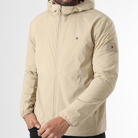 Tommy Hilfiger - Veste Zippée Capuche Tech Packable 8058 Beige