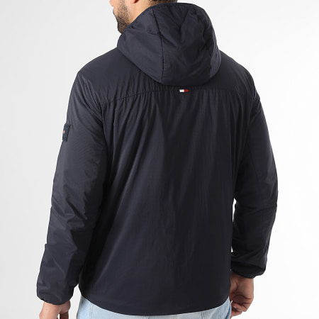 Tommy Hilfiger - Veste Zippée Capuche Tech Packable 8058 Bleu Marine