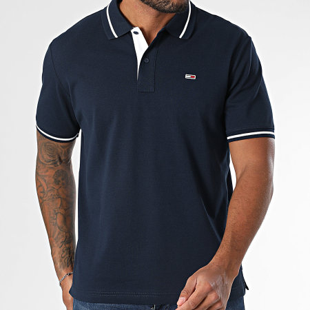 Tommy Jeans - Polo Manches Courtes Tipped 0745 Bleu Marine