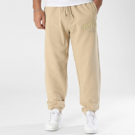 Tommy Jeans - Pantalon Jogging Relaxed Vintage Varsity 0279 Beige