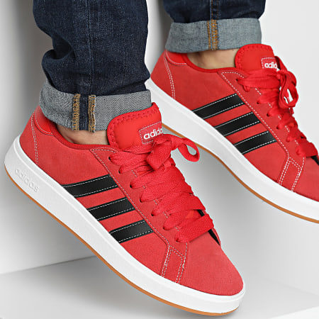 Adidas Sportswear - Baskets Grand Court Base 00s JQ2718 Better Scarlet Core Black Gum