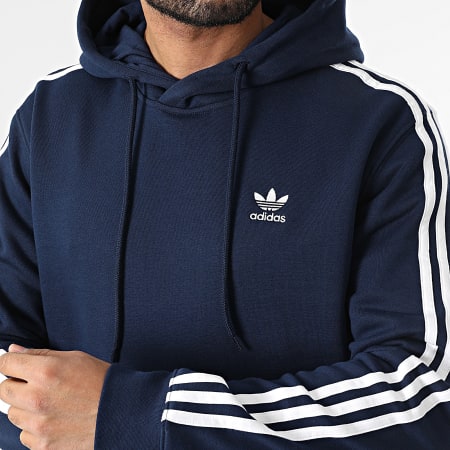Adidas Originals - Sweat Capuche A Bandes 3 Stripes IL2489 Bleu Marine