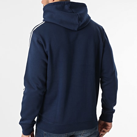 Adidas Originals - Sweat Capuche A Bandes 3 Stripes IL2489 Bleu Marine