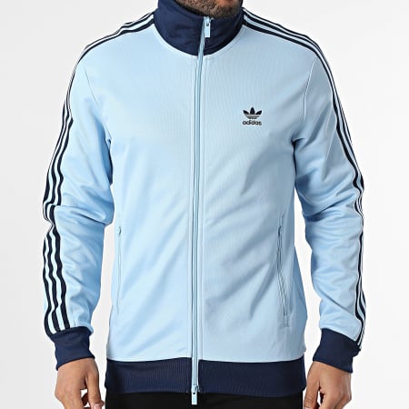 Adidas Originals - Beckenbauer JP2521 Light Blue Stripe Zip Jacket