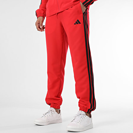 Adidas Sportswear Tuta 3 strisce JI8851 Rosso Ryses